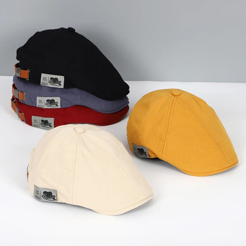Casquette Peaky Blinders en coton unisexe, style vintage britannique