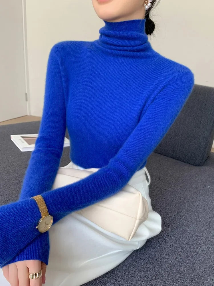 Pull col roulé femme 🧶 – Chaud, doux & chic automne-hiver