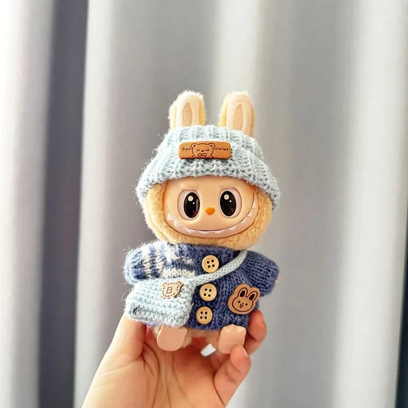 Vêtements Labubu Party – Tenue lapin de Pâques pour poupée 17 cm