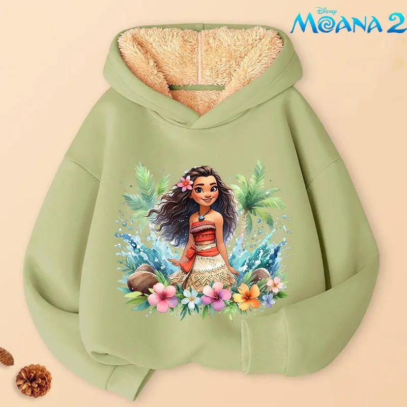 Sweat Moana 2 Enfant à Capuche en Cachemire – Garçon & Fille