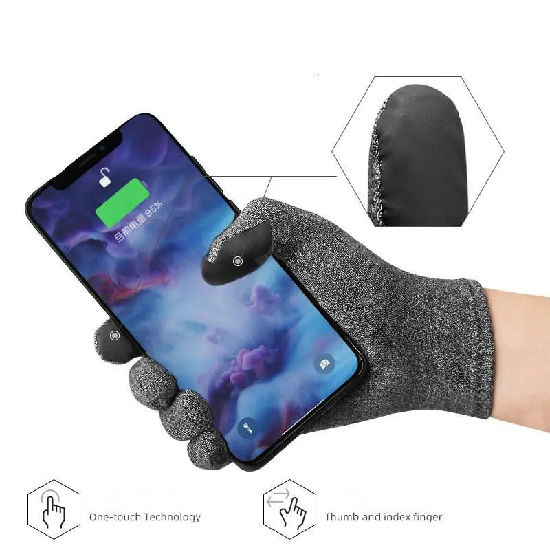 Gants thermiques écran tactile homme femme, coupe-vent, arthrite