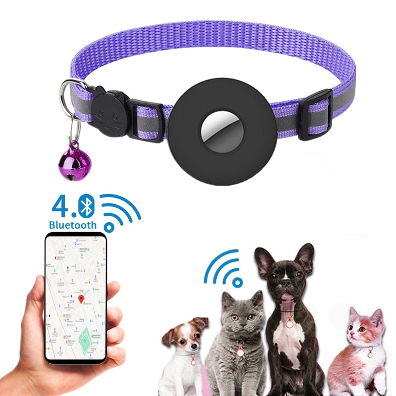 Traceur GPS Bluetooth pour animaux, localisateur anti-perte intelligent