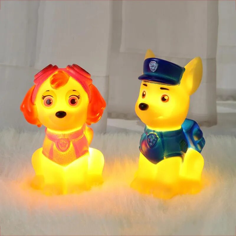 Veilleuse Paw Patrol enfants, Chase Skye, lampe de chevet mignonne