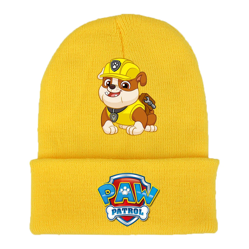 Bonnet Pat'Patrouille hiver enfant, Chase & Skye, dessin animé