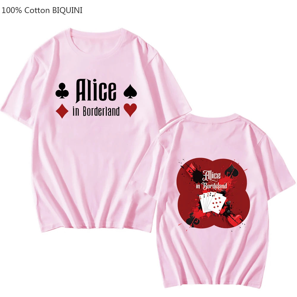 T-shirt Alice in Borderland Unisexe 100% coton | Style Harajuku