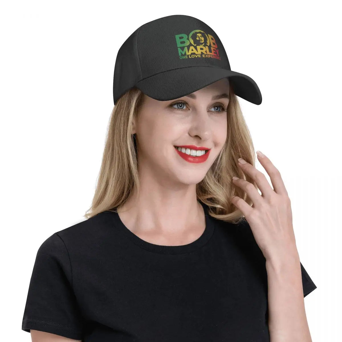 Casquette Bob Marley reggae, Snapback été unisexe ajustable