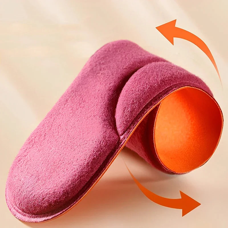 Semelles auto-chauffantes mémoire de forme, massage & chaleur hiver