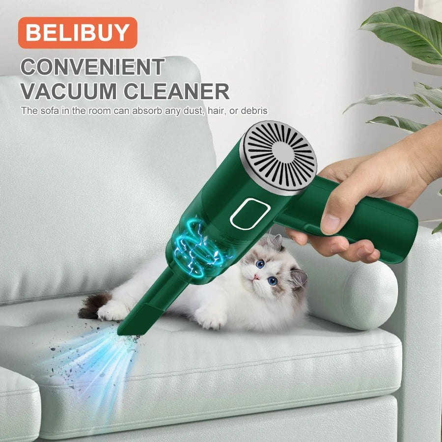 Aspirateur Portable Sans Fil – Voiture & Maison, Puissant et Léger