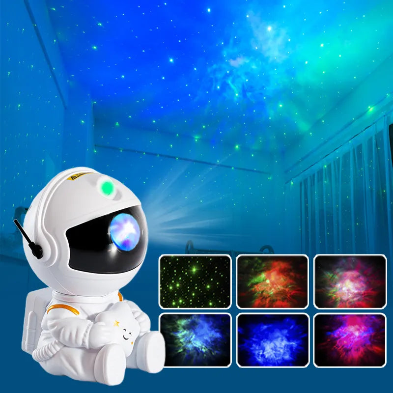 Projecteur Galaxy LED ciel étoilé – Veilleuse astronaute enfant