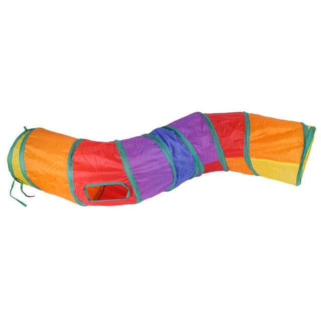 Tunnel pliable, jouet interactif et amusant, pour chiot,chaton