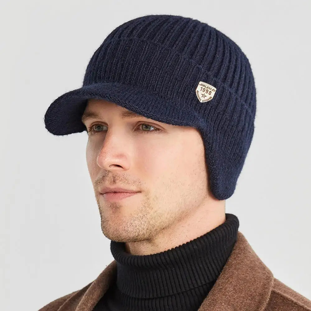 🧢 Bonnet d’hiver homme – chaud, tricoté & protège-oreilles