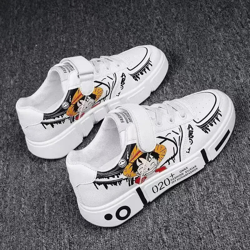 Chaussures One Piece Luffy & Zoro – Baskets Anime Montantes Mode