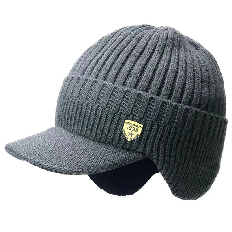 🧢 Bonnet d’hiver homme – chaud, tricoté & protège-oreilles
