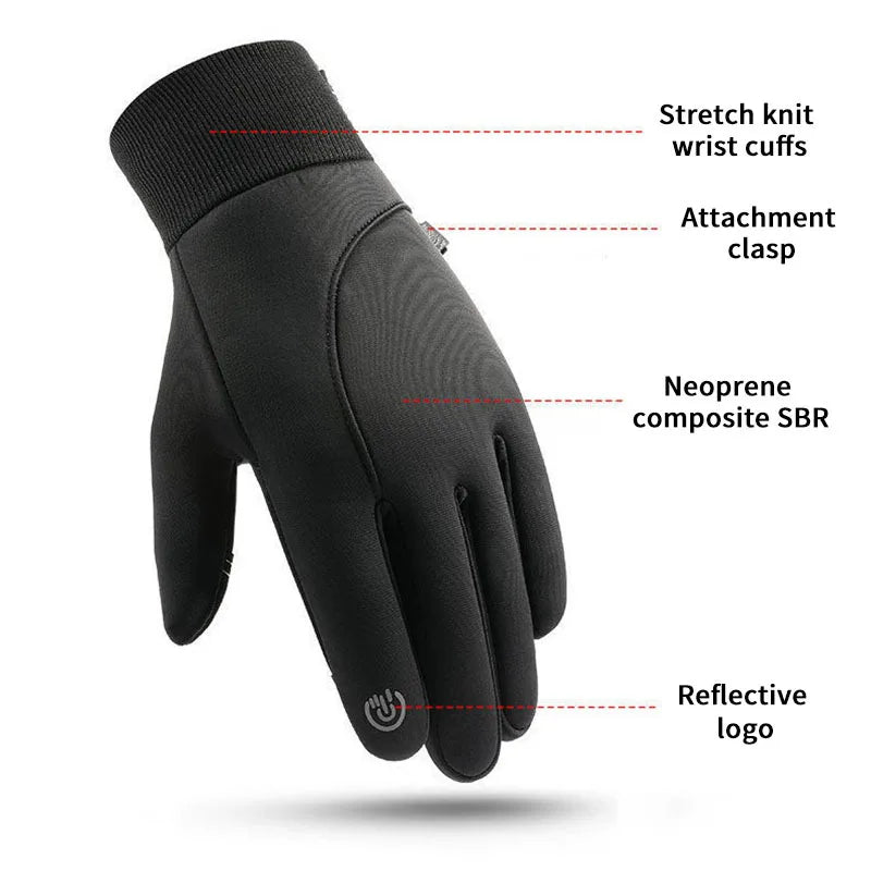 Gants chauffants tactiles imperméables pour hommes et femmes, ideal en période hivernale , mitaines d'équitation thermiques, chauds, moto