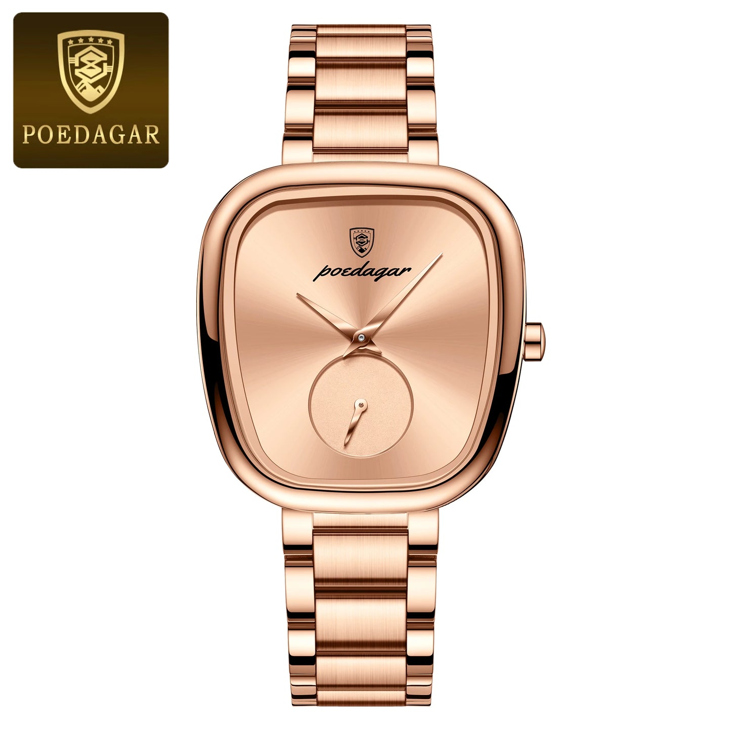 👉 Montre POEDAGAR femme – Quartz inox étanche, élégante & mode