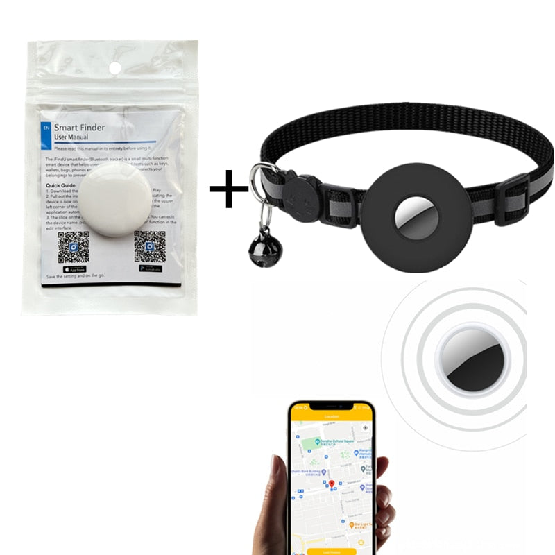 Traceur GPS Bluetooth pour animaux, localisateur anti-perte intelligent