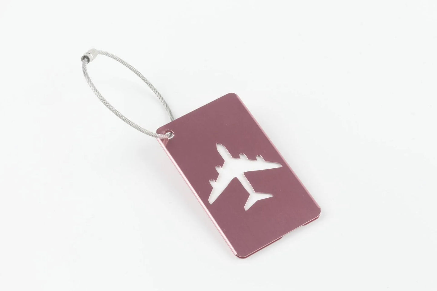Étiquette Valise Aluminium – Tag Bagage Antiperte avec Nom