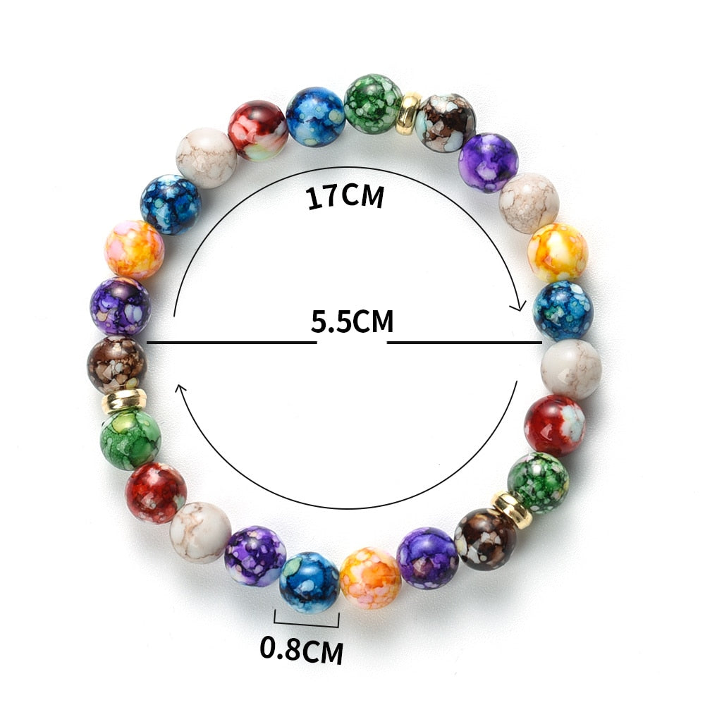Bracelet 7 Chakras Reiki en pierre naturelle pour hommes et femmes
