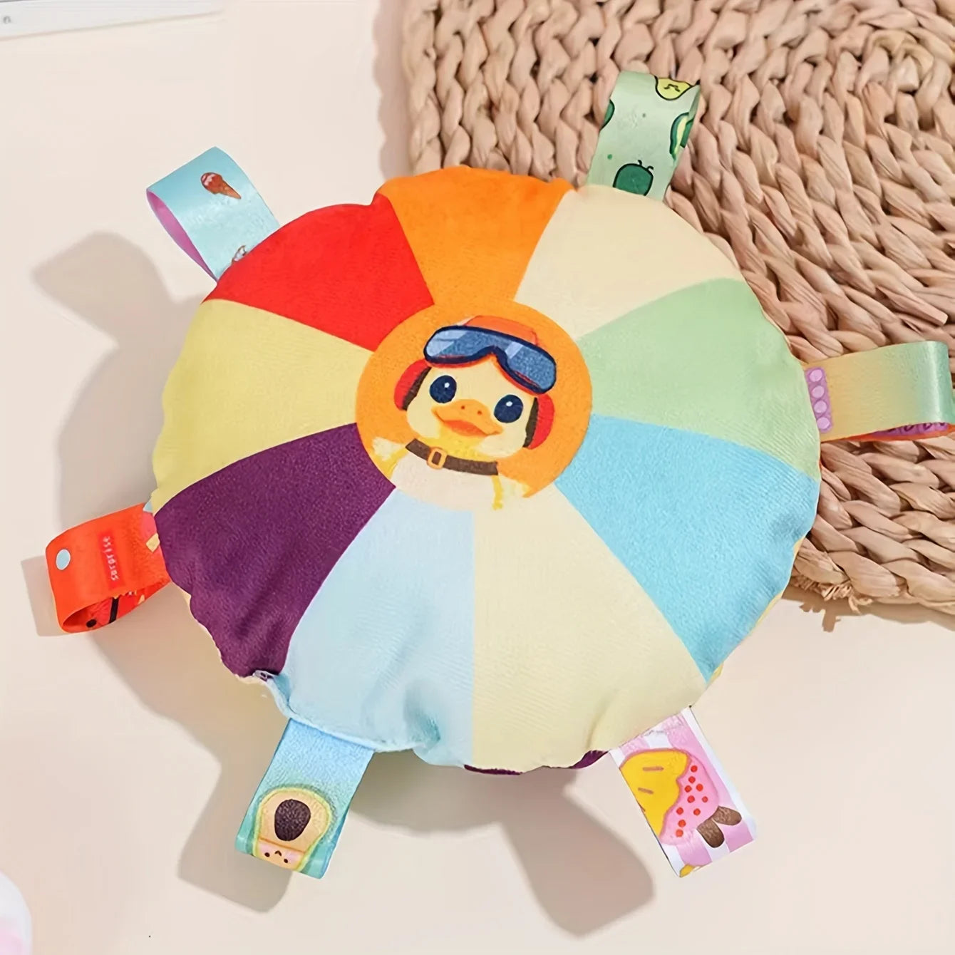Jouet interactif chien – frisbee peluche résistant avec son