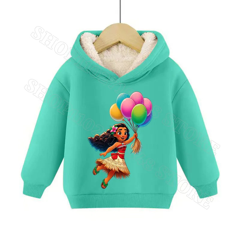Sweat Moana 2 Enfant à Capuche en Cachemire – Garçon & Fille
