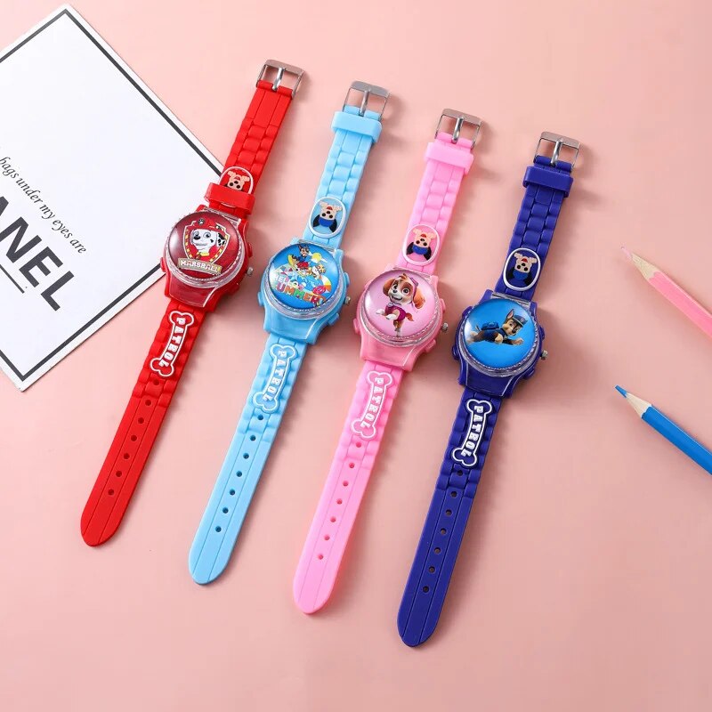 Montre numérique Paw Patrol étanche pour enfants, dessin animé