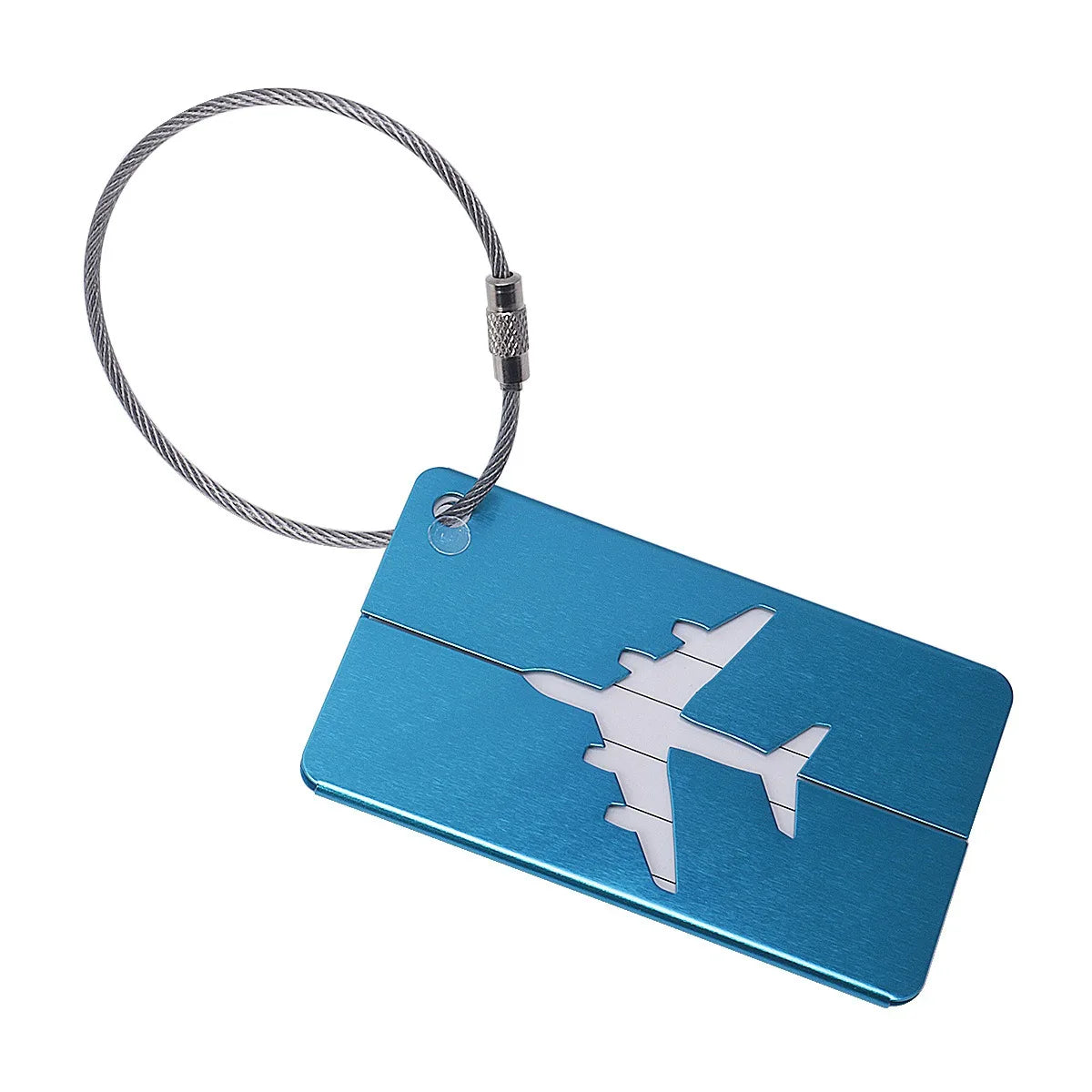 Étiquette Valise Aluminium – Tag Bagage Antiperte avec Nom