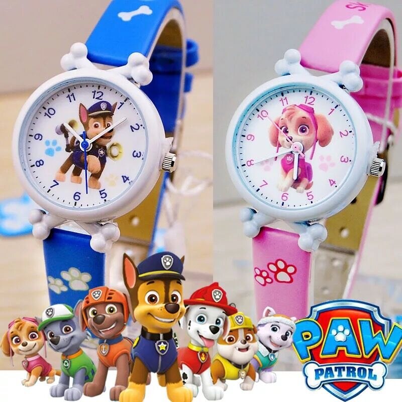 Montre numérique Paw Patrol étanche pour enfants, dessin animé