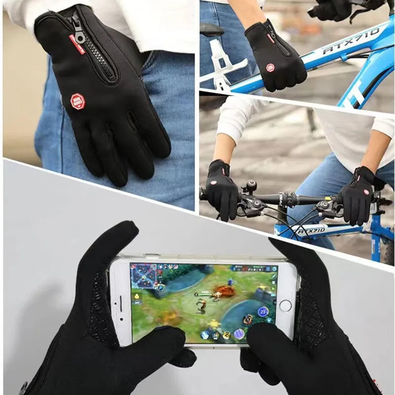 Gants moto chauffants imperméables hiver, vélo & équitation