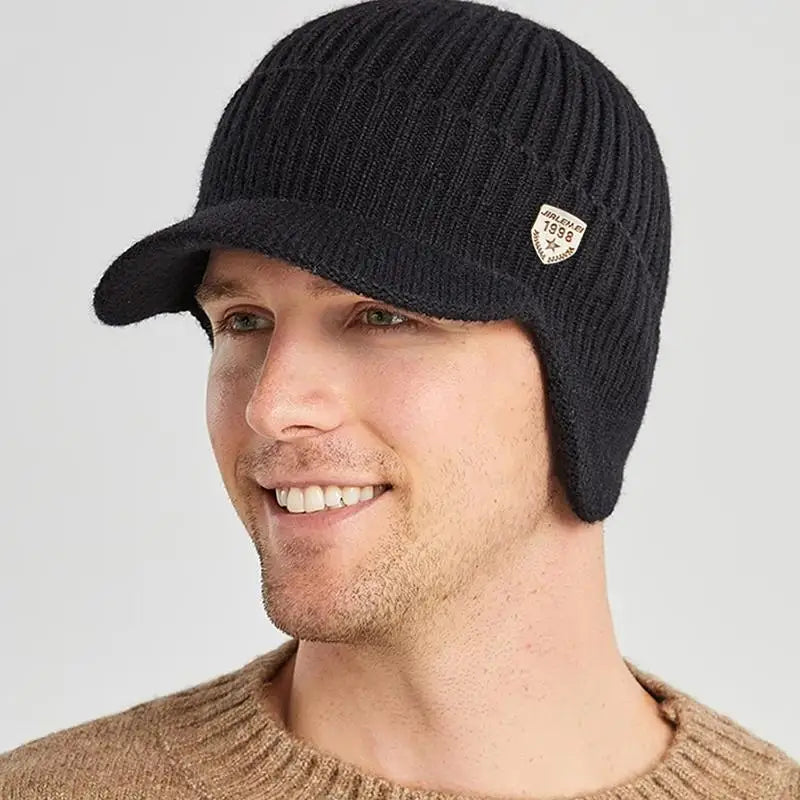 🧢 Bonnet d’hiver homme – chaud, tricoté & protège-oreilles