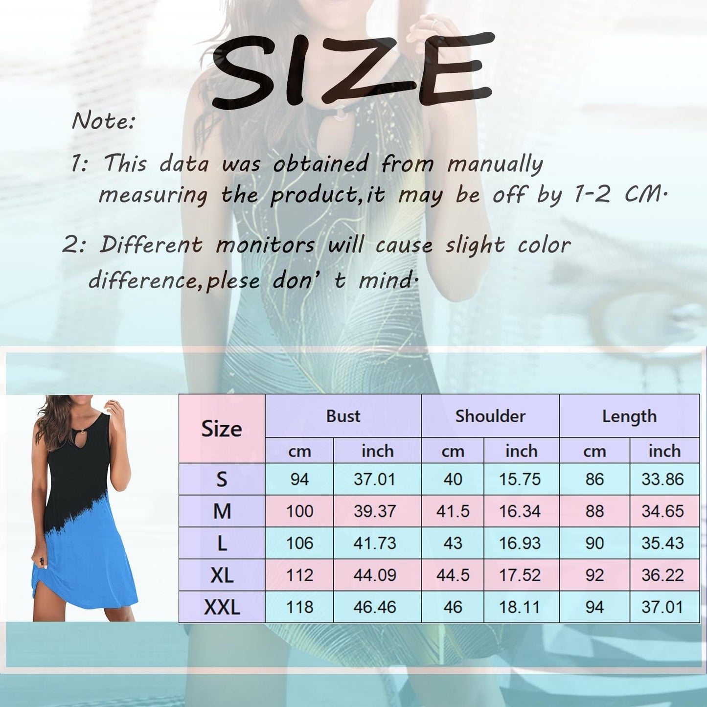 Robe d’Été Femme Bohème – Sans Manches, Col Rond, Ample & Sexy