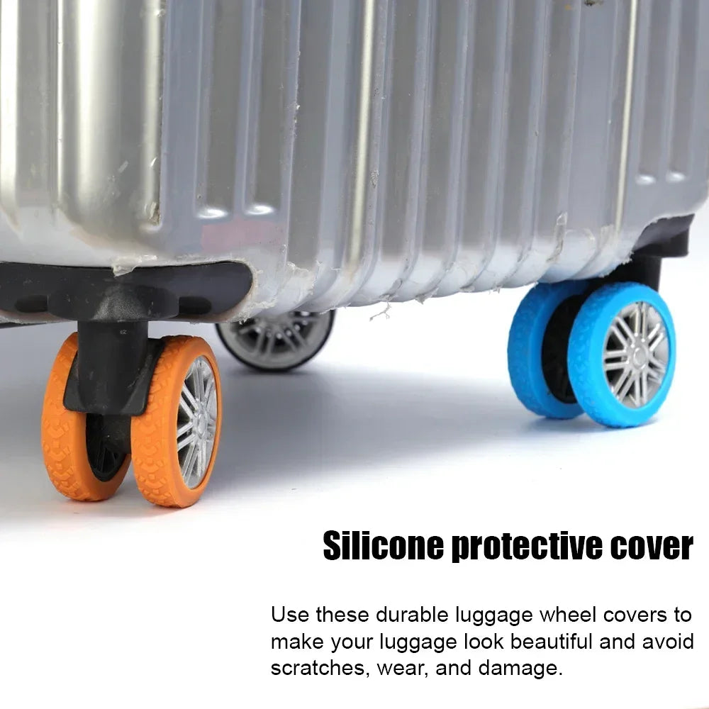Protège-Roues en Silicone pour Valise – Réduit le Bruit en Voyage