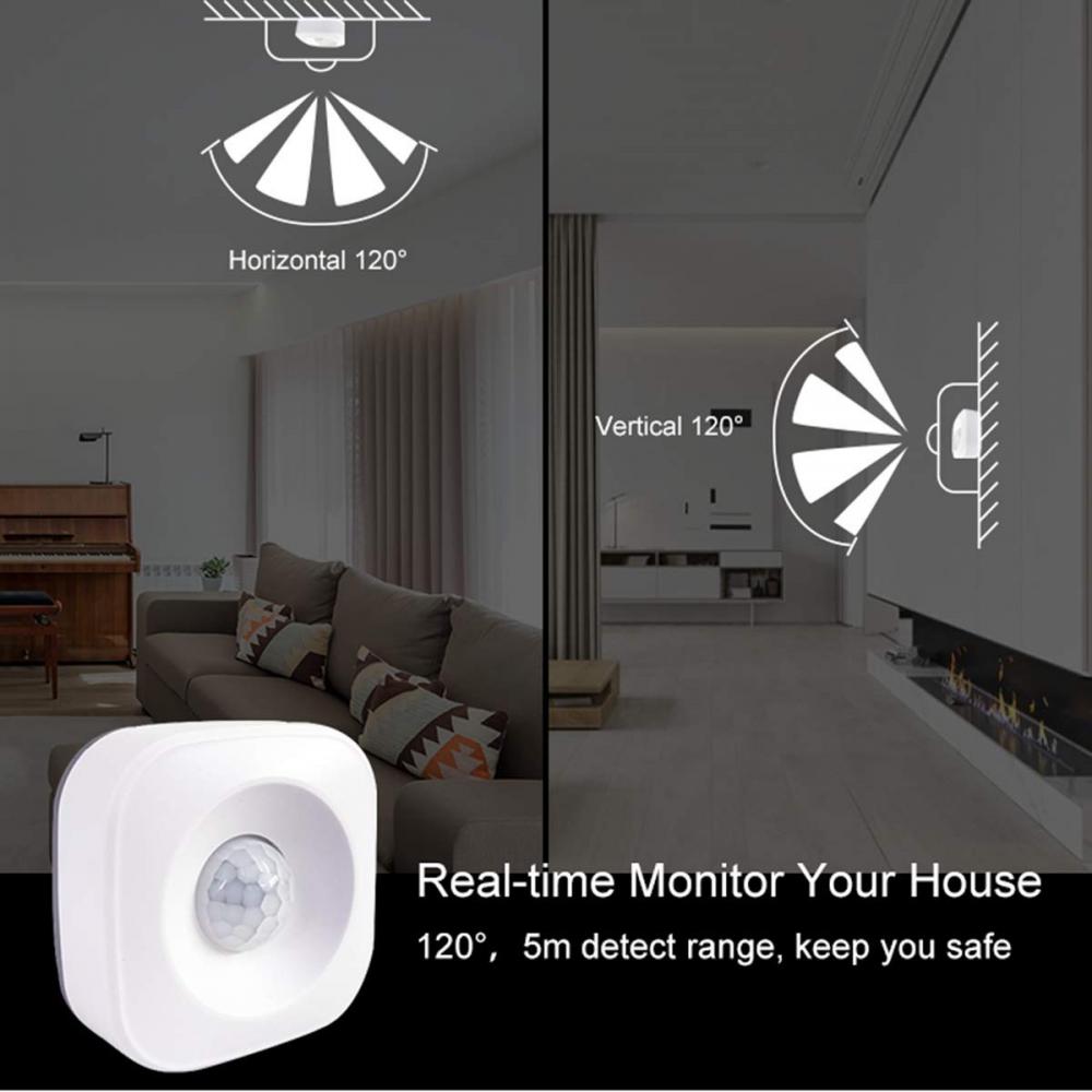 Capteur de mouvement WiFi intelligent compatible Tuya et Google Home
