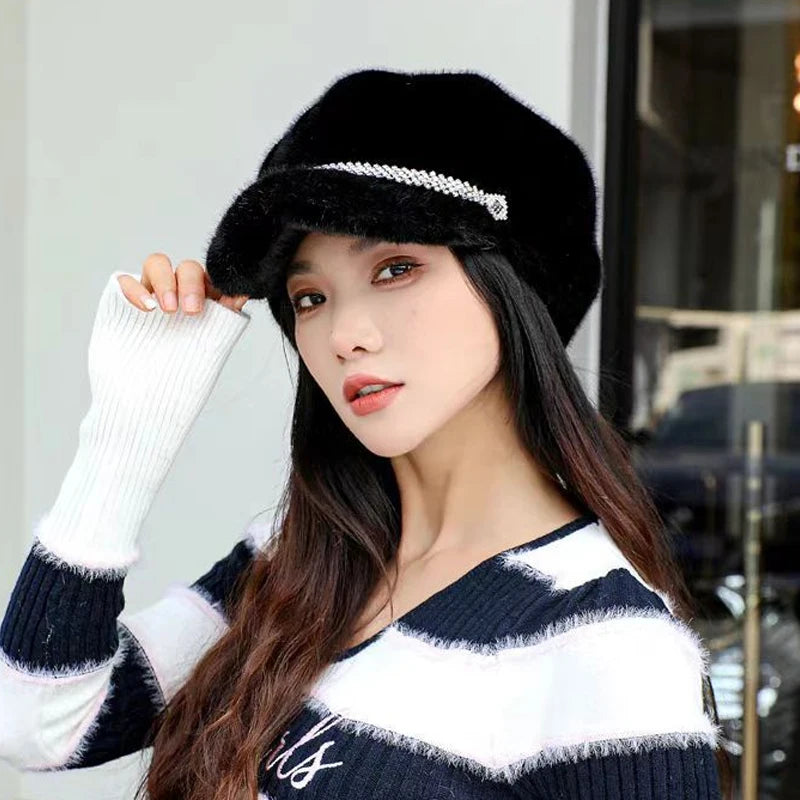 Chapeau hiver femme ❄️ – Fausse fourrure douce & oreillettes chaudes