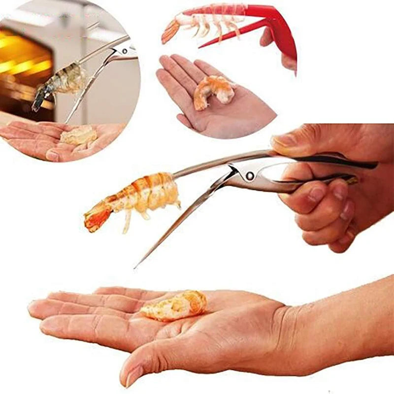 👉 Éplucheur de crevettes en inox – Outil multifonction cuisine