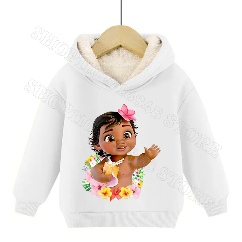 Sweat Moana 2 Enfant à Capuche en Cachemire – Garçon & Fille