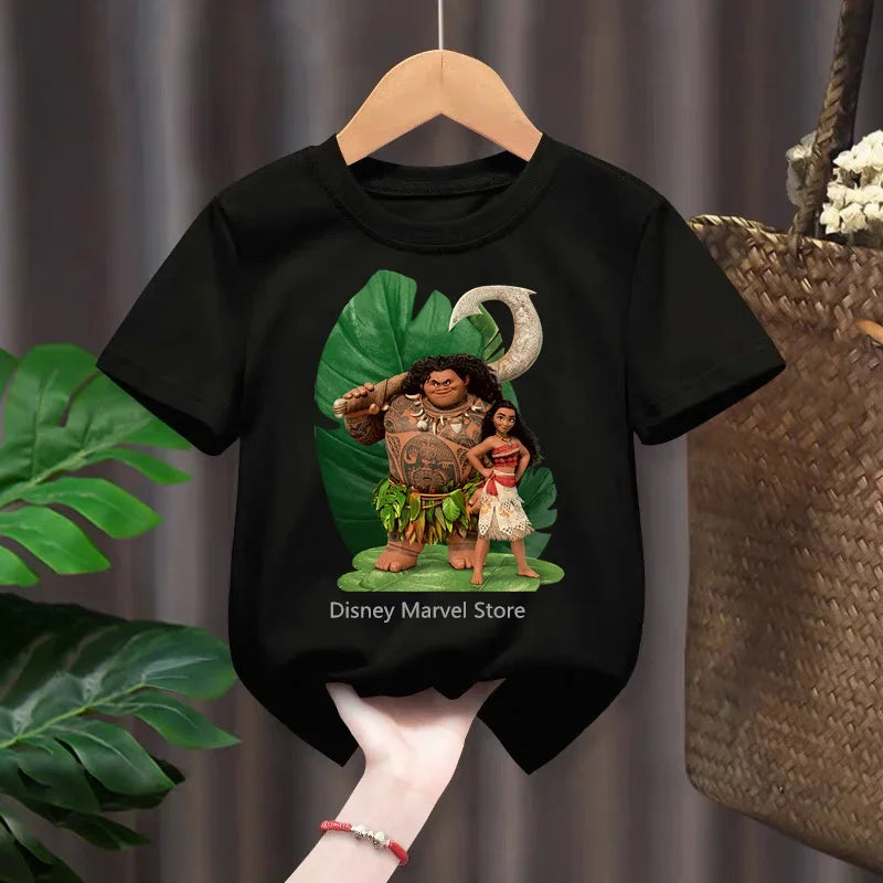 T-shirt Disney Moana Enfant – Coton Décontracté Garçon/Fille