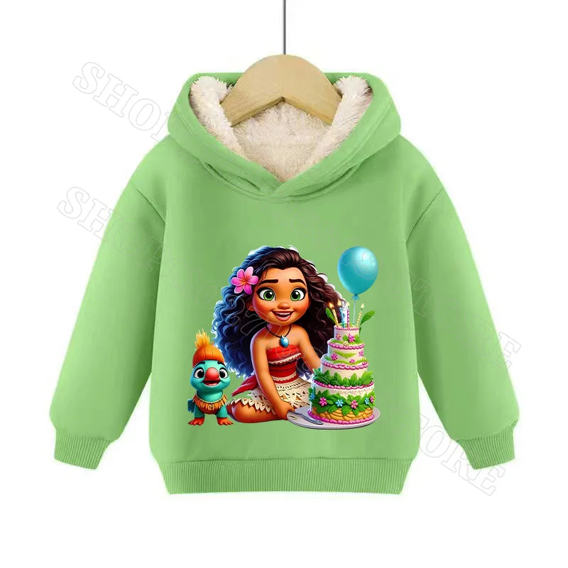 Sweat Moana 2 Enfant à Capuche en Cachemire – Garçon & Fille