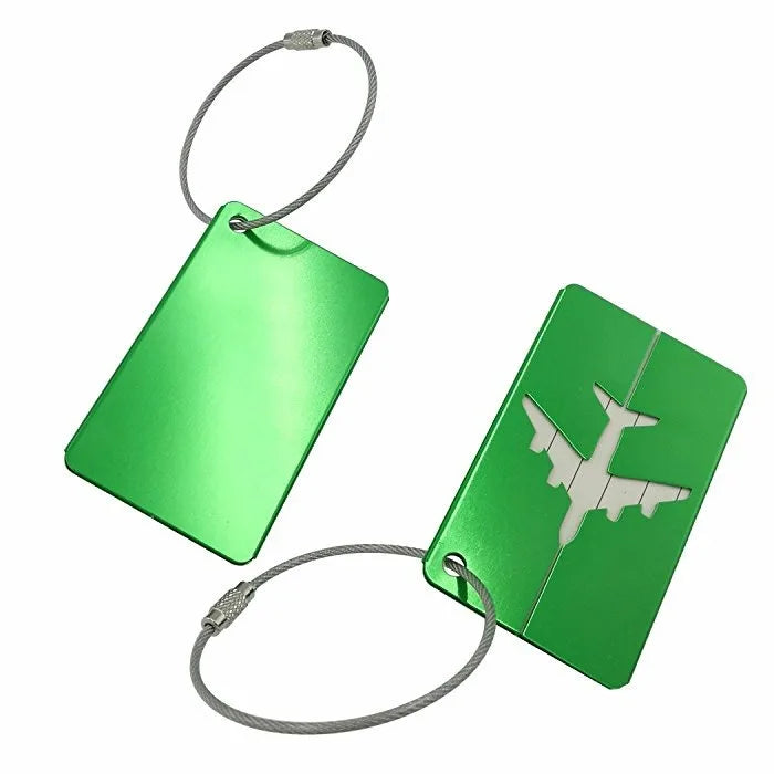 Étiquette Valise Aluminium – Tag Bagage Antiperte avec Nom