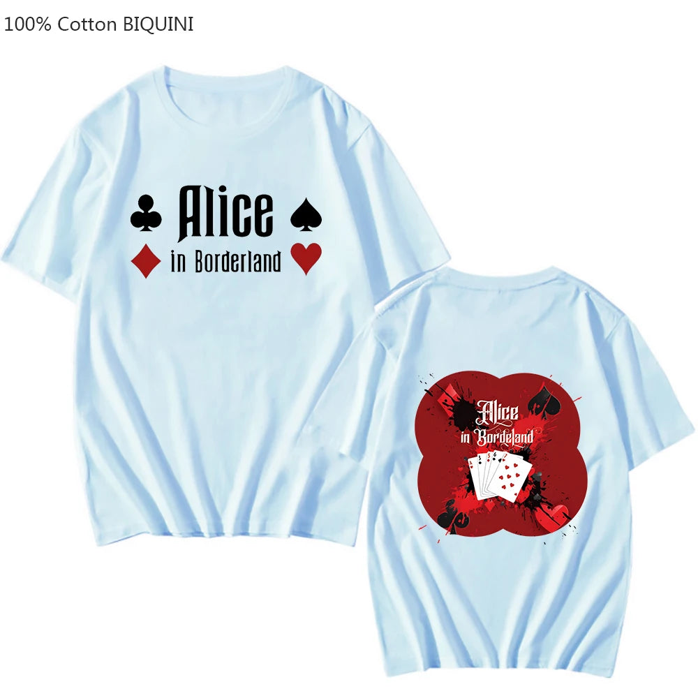 T-shirt Alice in Borderland Unisexe 100% coton | Style Harajuku