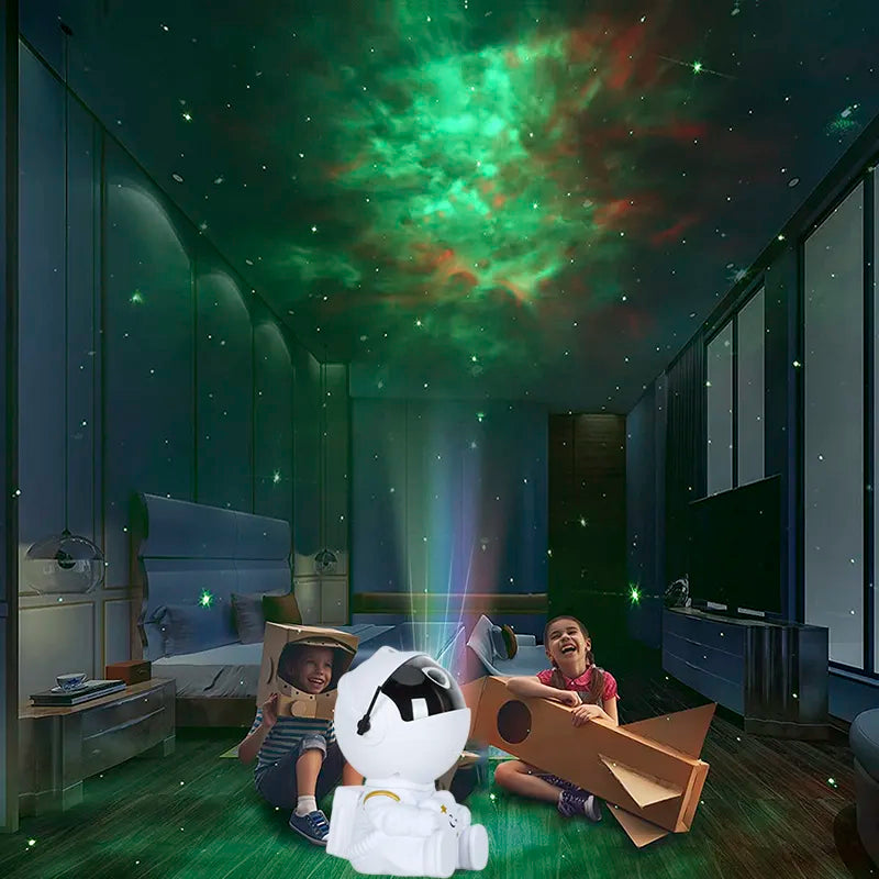 Projecteur Galaxy LED ciel étoilé – Veilleuse astronaute enfant
