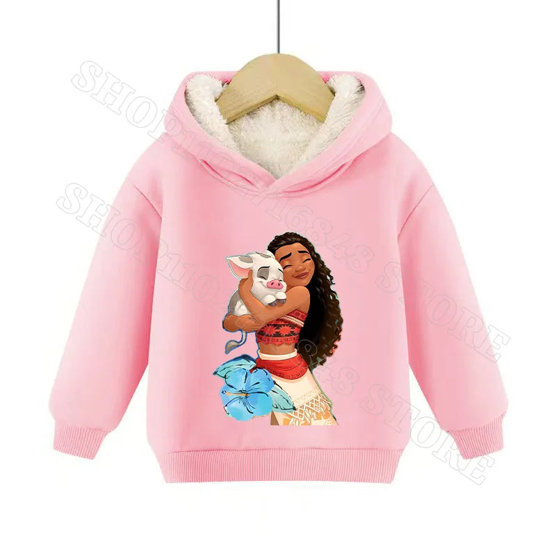 Sweat Moana 2 Enfant à Capuche en Cachemire – Garçon & Fille