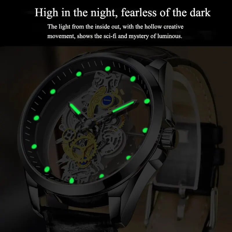Montre à quartz luxe homme, acier inoxydable, sport & élégance