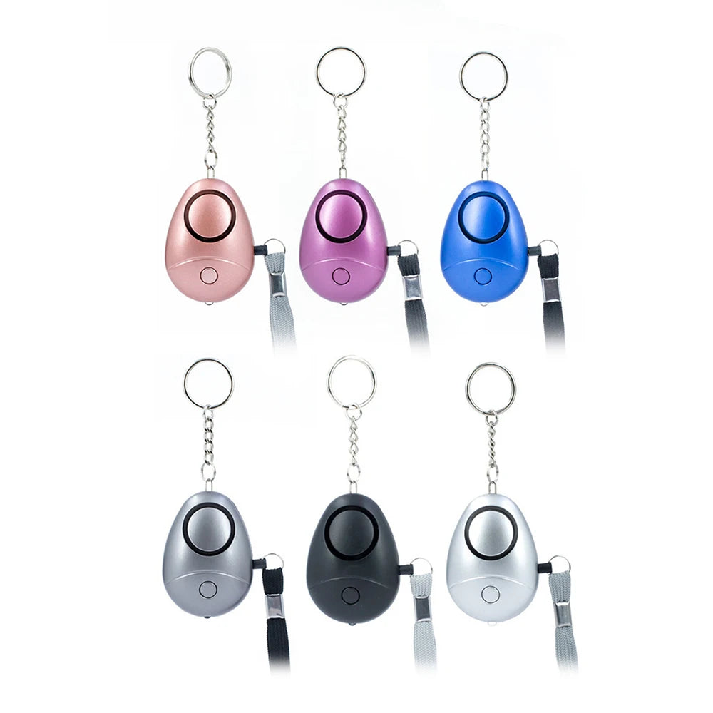Alarme de sécurité 130dB pour femme avec LED et porte-clés