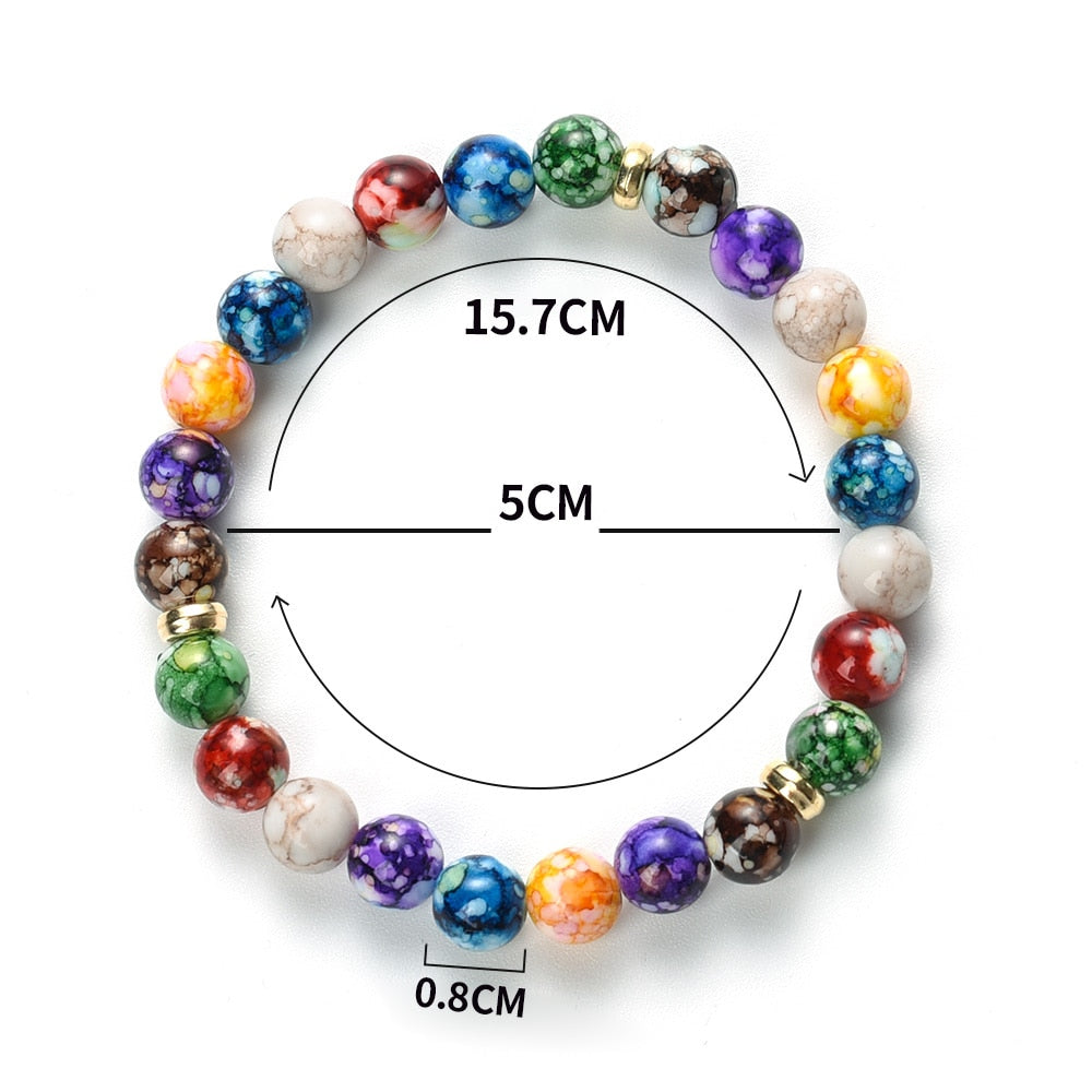 Bracelet 7 Chakras Reiki en pierre naturelle pour hommes et femmes