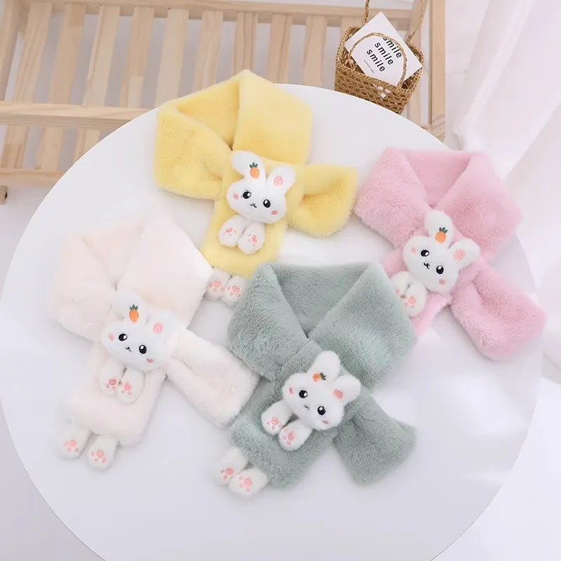 Écharpe enfant hiver lapin 🐰 – douce, chaude & mignonne