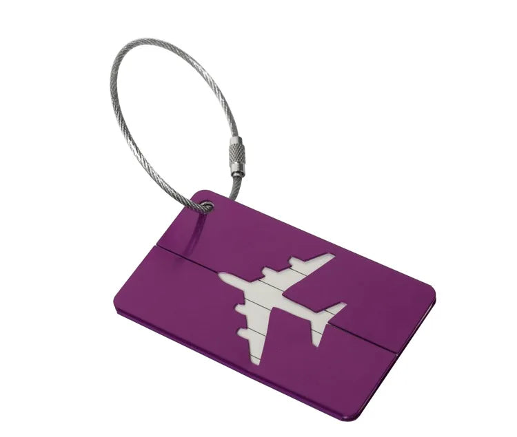 Étiquette Valise Aluminium – Tag Bagage Antiperte avec Nom