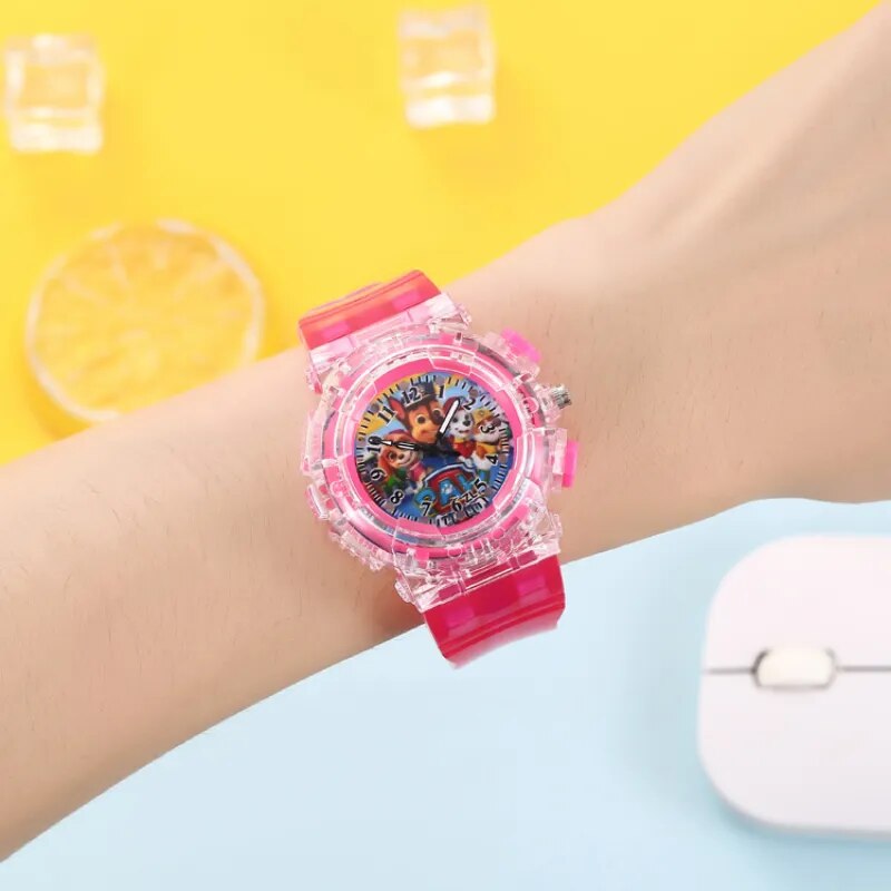 Montre numérique Paw Patrol étanche pour enfants, dessin animé