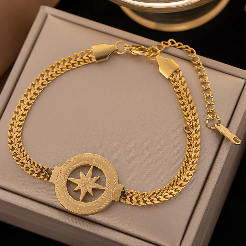 Bracelet femme arbre de vie en acier inoxydable, antirouille, chic
