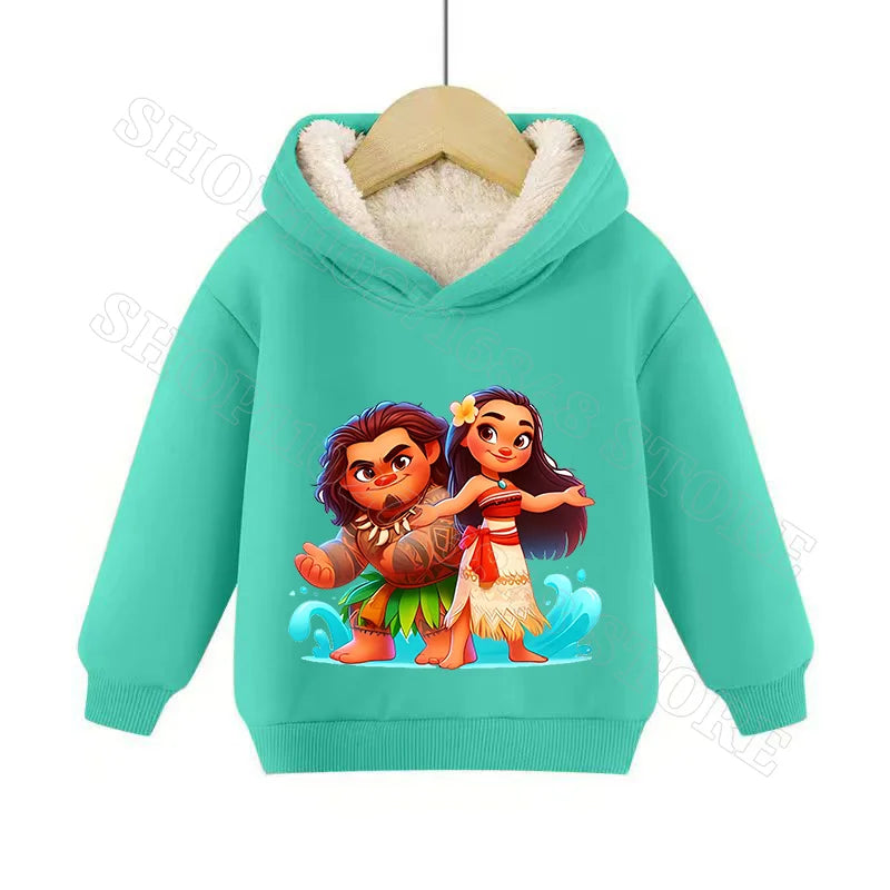 Sweat Moana 2 Enfant à Capuche en Cachemire – Garçon & Fille