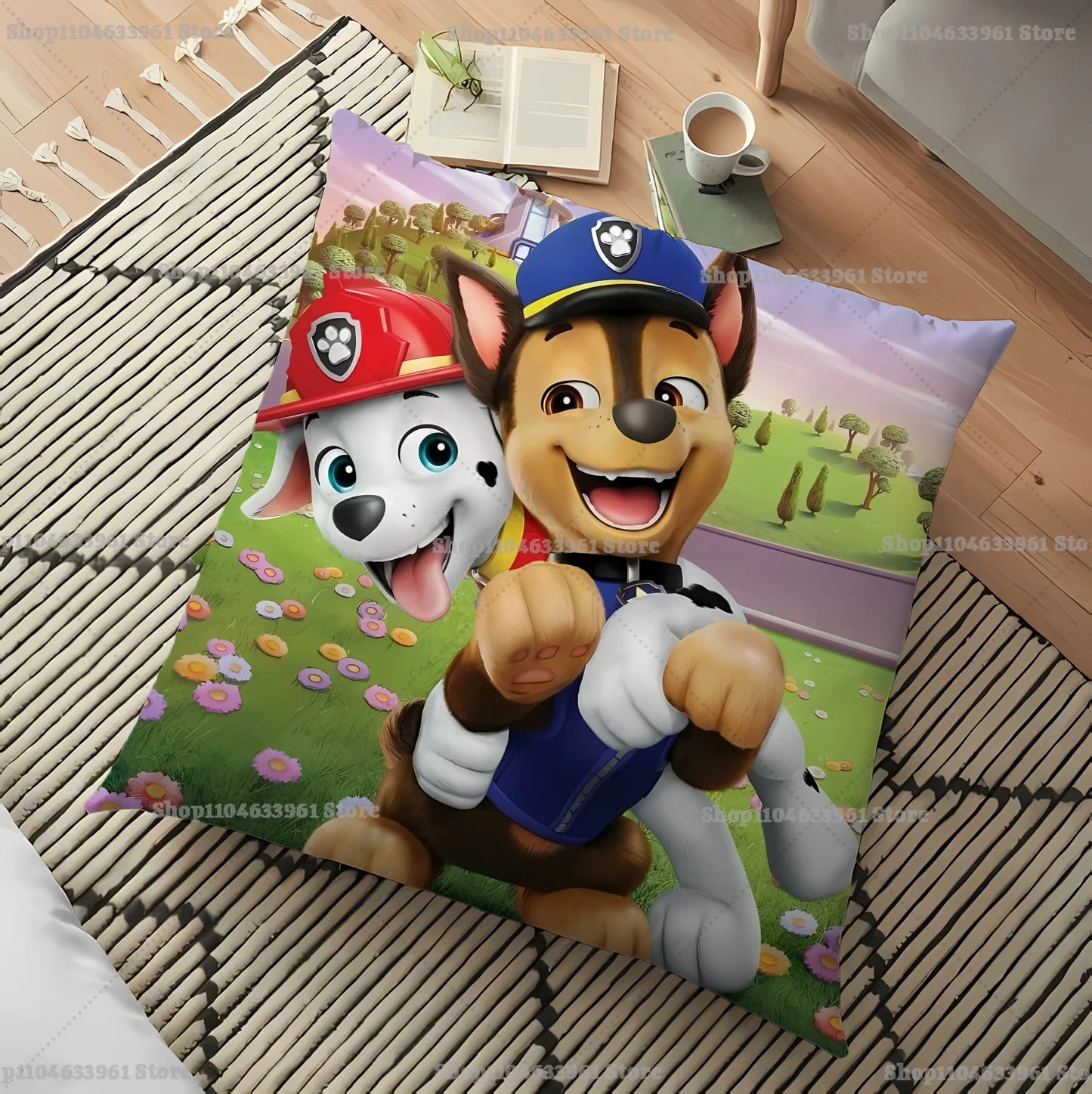 Housse de Coussin Enfant Motif Paw Patrol – Déco Chambre & Salon